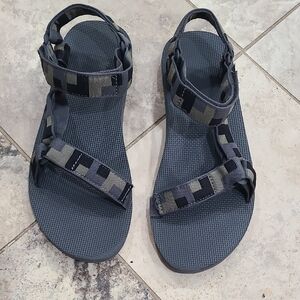 Teva Gray and Black Sandals